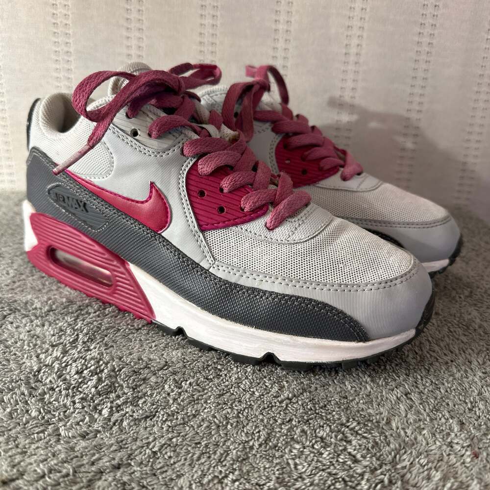 Nike Air Max 90 Essential Wolf Grey Rush Pink Women's Sneakers